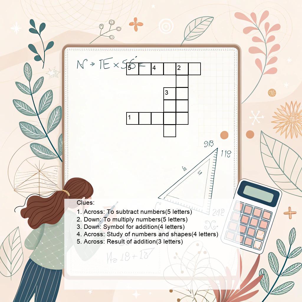 AI Crossword Puzzle - Math Crosswords