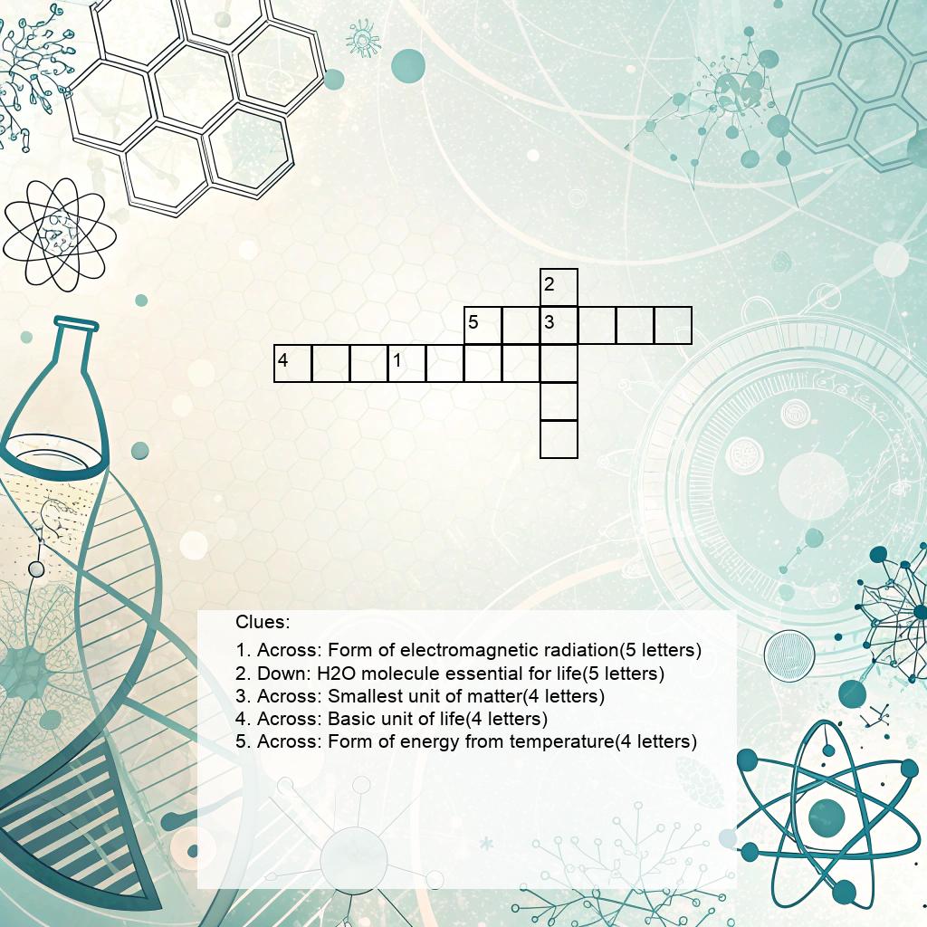 AI Crossword Puzzle - AI Science Crossword